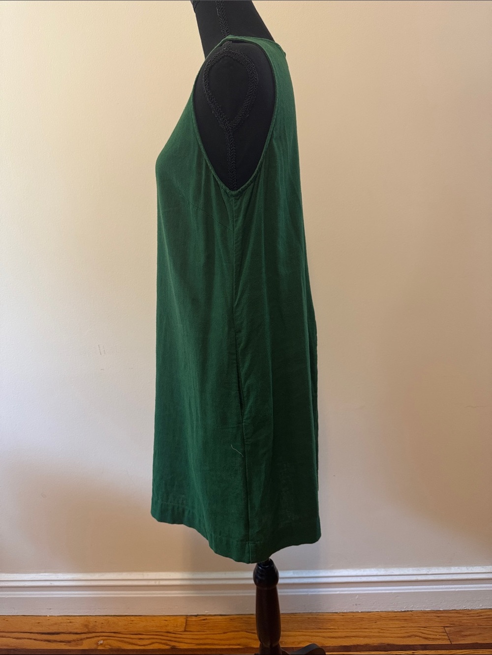 J. Crew Deep Green Sleeveless Shift Dress - Picture 2 of 7